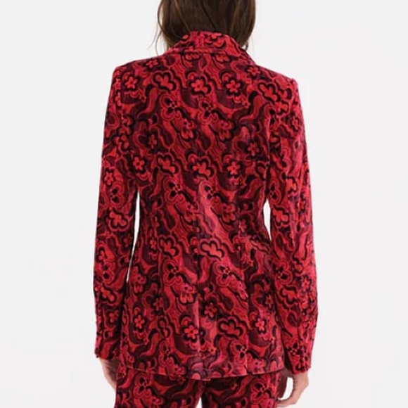 For Love & Lemons Penny Velvet Blazer Jacket - Picture 4 of 9